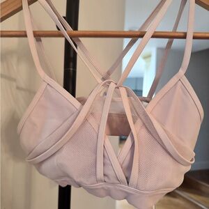ALO Yoga Light pink Strappy sports bra